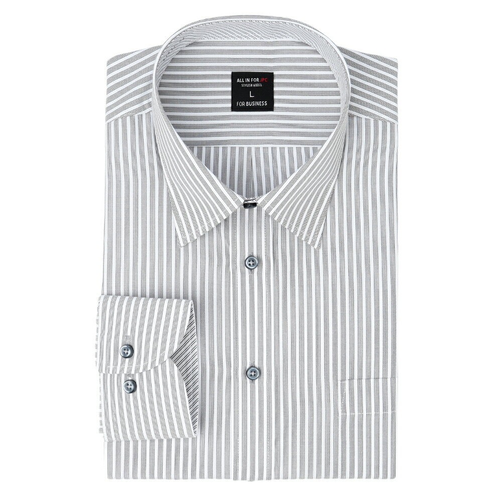 ワイシャツ メンズ 長袖 Yシャツ ドレスシャツ ビジネスシャツ カッターシャツ 形態安定 おしゃれ 白 ドレスシャツ ボタンダウン レギュラー yシャツ 大き...