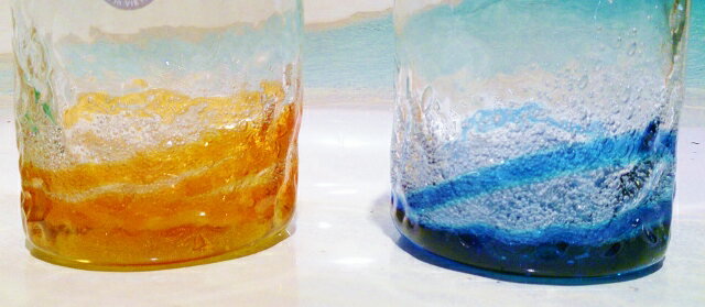 琉球ガラス★潮騒でこぼこグラス(3色)★沖縄・人気・土産・琉球グラス・かわいい・ギフト・祝い・プレゼント…
