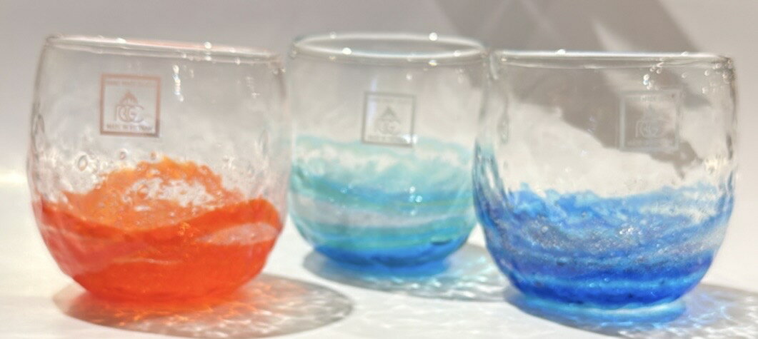 【沖縄 琉球ガラス】潮騒でこぼこタル(3色)★沖縄・人気・グラス・土産・ギフト・内祝い・出産祝い・プ..