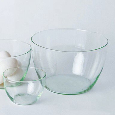 shesay リューズガラスプレーンボウル(L) φ20 H13cm リューズガラス ボウル 食器 ガラス 吹きガラス 透明 エシカル ハンドメイド リサイクル ECO 旧:SHISEI-Hornplease