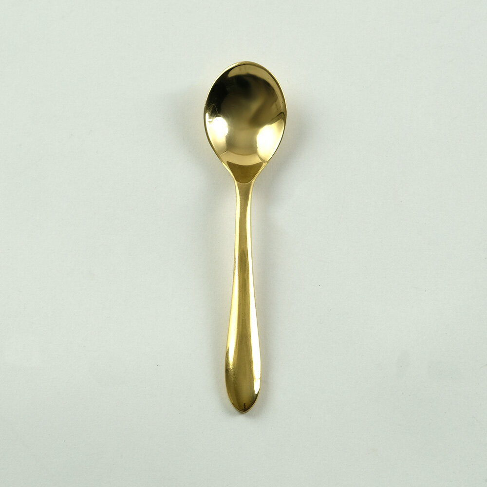 shesay ブラスティースプーン 12cm BRASS ブラス 真鍮 スプーン ティースプーン デザートスプーン ナチュラル 食器 カトラリー ハンドメイド 旧:SHISEI-Hornplease