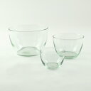 shesay リューズガラスプレーンボウル(M) φ15 H10cm リューズガラス ボウル 食器 ガラス 吹きガラス 透明 エシカル ハンドメイド リサイクル...