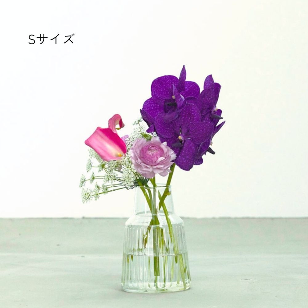 公式 shesay ラインが美しい リューズガラス フラワーベース 4サイズ 高さ18cm 高さ23cm 高さ28cm 高さ33cm 花瓶 おしゃれ フラワーベース ガラス 吹きガラス 透明 ハンドメイド エコ 花器 桜 ミモザ ドウダンツツジ シンプル おしゃれ 大きい [2]
