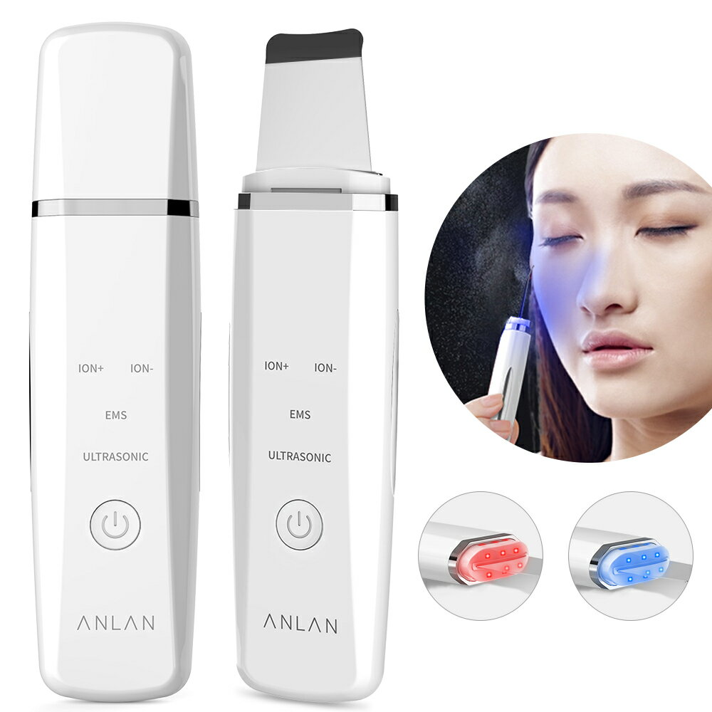 【楽天第一位・ANLAN正規品】即完売商品！ANLAN ウォーターピーリング 美顔器 ems 超音波 ピーリング 光エステ イオン美顔器 スマートピール 毛穴ケア 汚れ 黒ずみ リフトアップ 小顔 超音波美顔器 ピーリング 毛穴クリーナー 美肌 白い 佐川急便 母の日