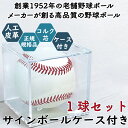 野球ボール サインボール 1球 ケース付き 寄せ書き 人工皮革 ケース ブランド 高品質 硬球 サインボール 野球 練習 試合 社会人 大学 高校 中学 小学校...