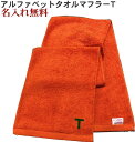 \10%OFFクーポン配布中〜7/11 23:59/イニシャル タオル【名入れマフラータオルオレンジ T】名前入り 名いれスポーツ 運動会 応援 タオル 刺繍 ...