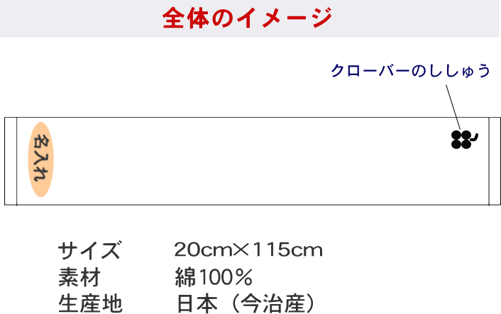 【名入れマフラータオルオレンジ クローバー】卒団記念品 四つ葉 クラスタオル 贈り物 運動会 応援 スポーツ 厚手 男性 2020 文字入り 名入れ プレゼント スポーツタオル 50代 60代 義父 継父タオル 厚手 スポーツ 今治 長いタオル