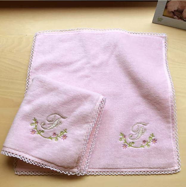 \全品10%OFFクーポン配布中/イニシャル入り プレゼント【イニシャルFのタオルハンカチピンク2枚】ハンカチ イニシャル 刺繍 ハンカチ マザー プレゼント プレゼント 女性 タオルハンカチ ギフト ハンカチ タオル 内祝い お返し ハ