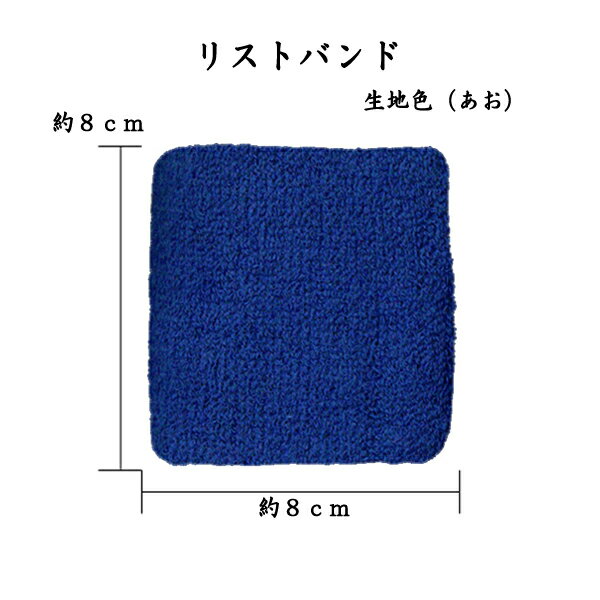 1791　リストバンド 　あお　ブルー　無地