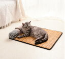 【 クリアランス 】ペット マット 涼しい 天然素材 い草マット 犬 猫 暑さ対策 熱中症予防 あご枕 つき 送料無料 犬用 猫用 エコ ひんやり 冷感