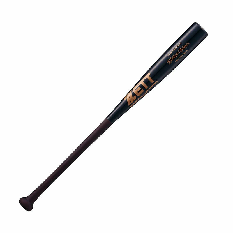 樂天商城 - ZETT 硬式木製バット エクセレントバランス（83cm） BWT17503 薄ダーク×ブラック 4549858709124