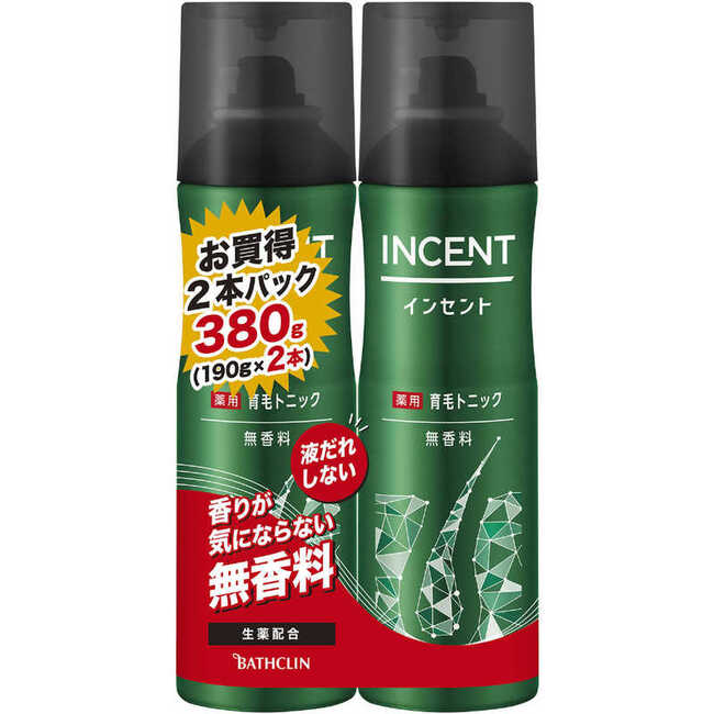 Rakuten - バスクリン インセント 薬用育毛トニック 無香料 190g×2本 4548514511354 -mi