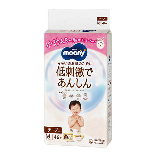 Rakuten - ムーニーナチュラル M(6kg～11kg) 46枚 4903111241439 紙おむつ テープ