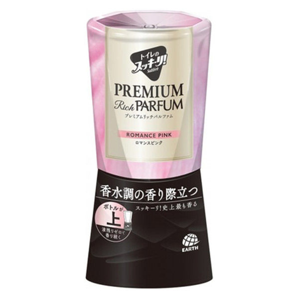 アース製薬 トイレのスッキーリ! プレミアム リッチパルファム ロマンスピンク 400mL 4901080695116 -hi 消臭 芳香剤