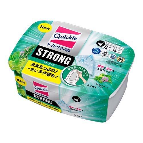【トイレクイックル ストロング トイレ掃除シート エクストラハーブ 容器入の商品詳細】 ●液量たっぷりだから、便座裏のハネ汚れも一気にラク落ち！厚手で丈夫な凸凹シートで、トイレまるごとこれ1枚ですっきり。 ●エクストラハーブの香りで、心地よ...