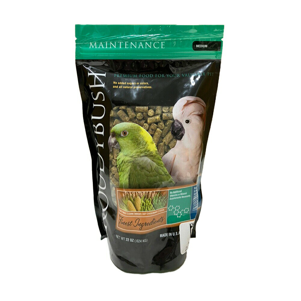【ラウディブッシュ】メンテナンス ミディアム　MEDIUM 22oz（624g）765846042019 鳥類用飼料