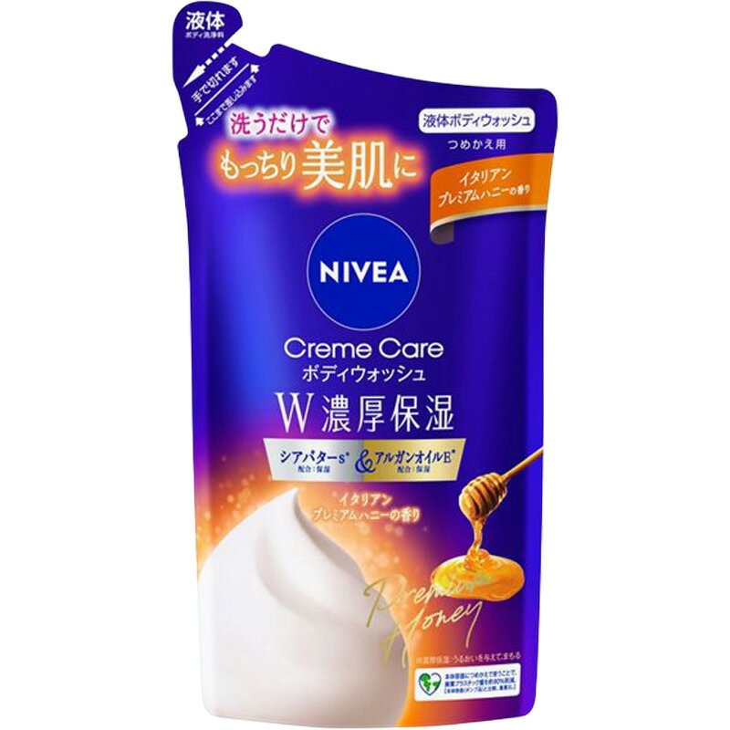 Soaps, Body Soaps - 花王 ニベア クリームケア ボディウォッシュ W濃厚保湿 イタリアンプレミアムハニーの香り つめかえ用340ml 4901301450647 -sa