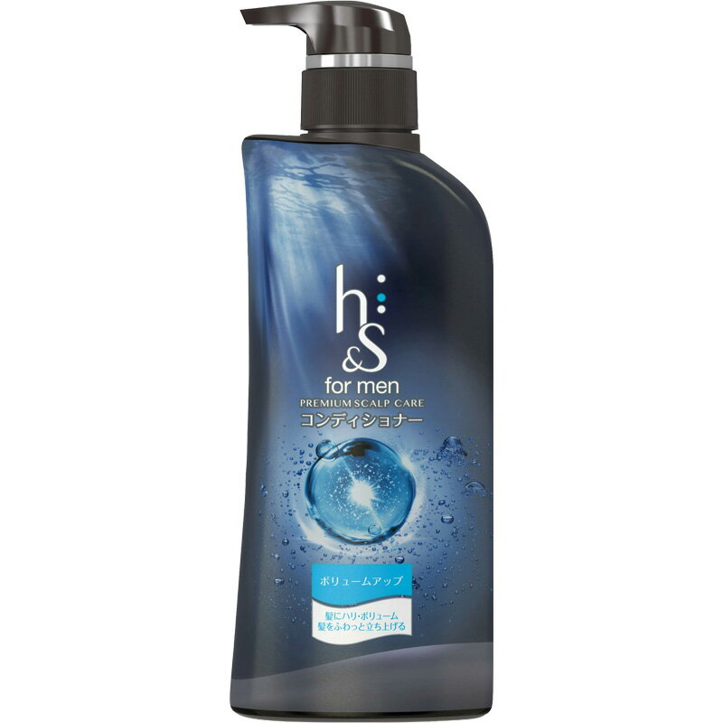 P & G - h&s for men 薬用コンディショナー ボリュームアップ プレミアムスカルプケア 本体ポンプ 370g 4902430745185 -o