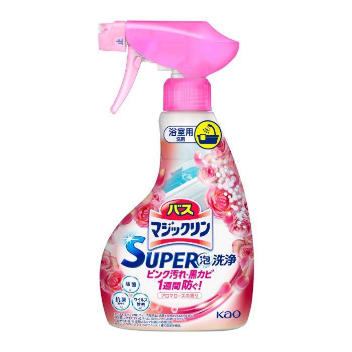 Rakuten - 花王 バスマジックリンSUPER泡洗浄 アロマローズの香り 本体 350ml 4901301426581 -ni