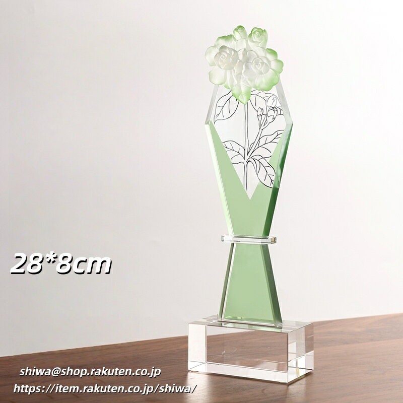 文字彫刻無料 クリスタルトロフィー 結婚式 結婚記念日 花嫁 恋人 バレンタインデー 花火大会 花トロフィー 両親贈呈用 さくら 桜 薔薇 バラの花 オリジナル...