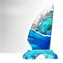 24*14*6cm クリスタルトロフィー オリジナルトロフィー 透明度 仕上がり 年配 記念 企業 大切な方 団体 年間表彰 イベント用 イメージキャラクター ...