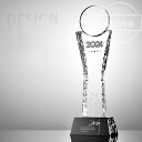 29*9.5cm クリスタルトロフィー オリジナルトロフィー 透明度 仕上がり 年配 記念 企業 大切な方 団体 年間表彰 イベント用 イメージキャラクター イ...