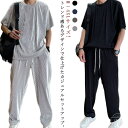 【送料無料】部屋着 トレーナー 運動服 夏服 スポーツウェア トレーニングウェア ジャージ プルオーバーパーカー セットアップ メンズ 夏服