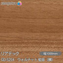 粘着剤付化粧フィルム リアテック GD-5254 玄関ドアフィルム ウォルナット 柾目(横) W1220mm×1m単位切売 GD5254 REATEC カッティ...