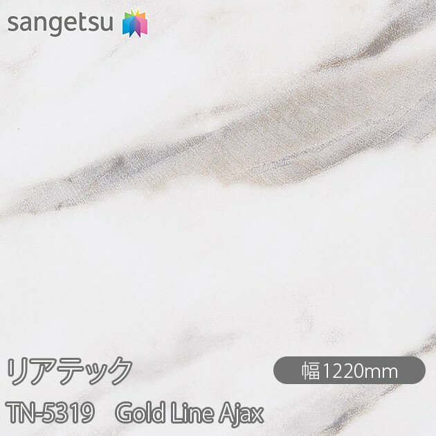 粘着剤付化粧フィルム リアテック TN-5319 Gold Line Ajax W1220mm×50mロール TN5319 REATEC カッティングシート 粘着シート のり付き壁紙 リメイクシート 装飾シート 化粧フィルム DIY リフォーム 粘着剤付化粧フィルム 壁紙 強力シール壁紙