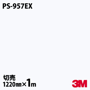 ダイノックシート 3M ダイノックフィルム PS-957EX 屋外耐候性フィルム 耐汚染 1220mm×1m単位 冷蔵庫 PS957EX DINOC DI-NOC カッティングシート 粘着シート のり付き壁紙 リメイクシート 装飾シート 化粧フィルム DIY リフォーム 粘着剤付化粧フィルムのサムネイル