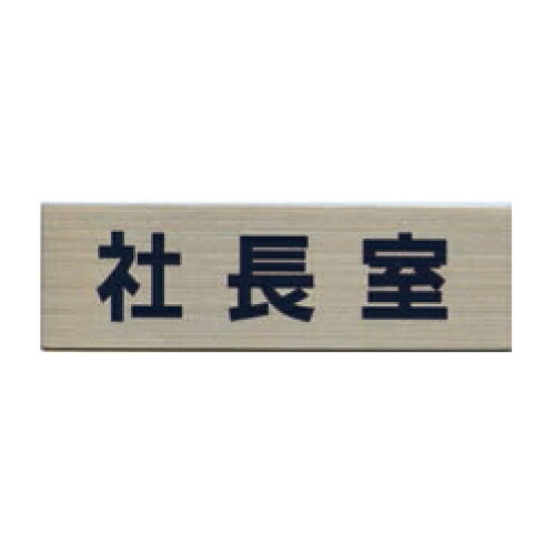 ステンレスプレート ST-C 009 粘着テープ付 W160mm×H50mm HCP／社長室／サインプレート／マンション／アパート／ホテル／ゲストハウス