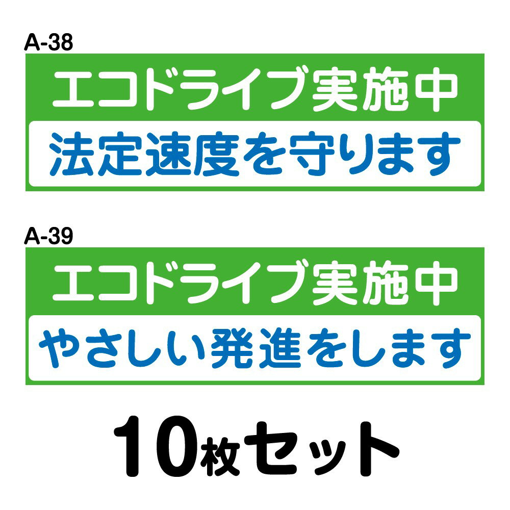 エコドライブステッカー 普通車用