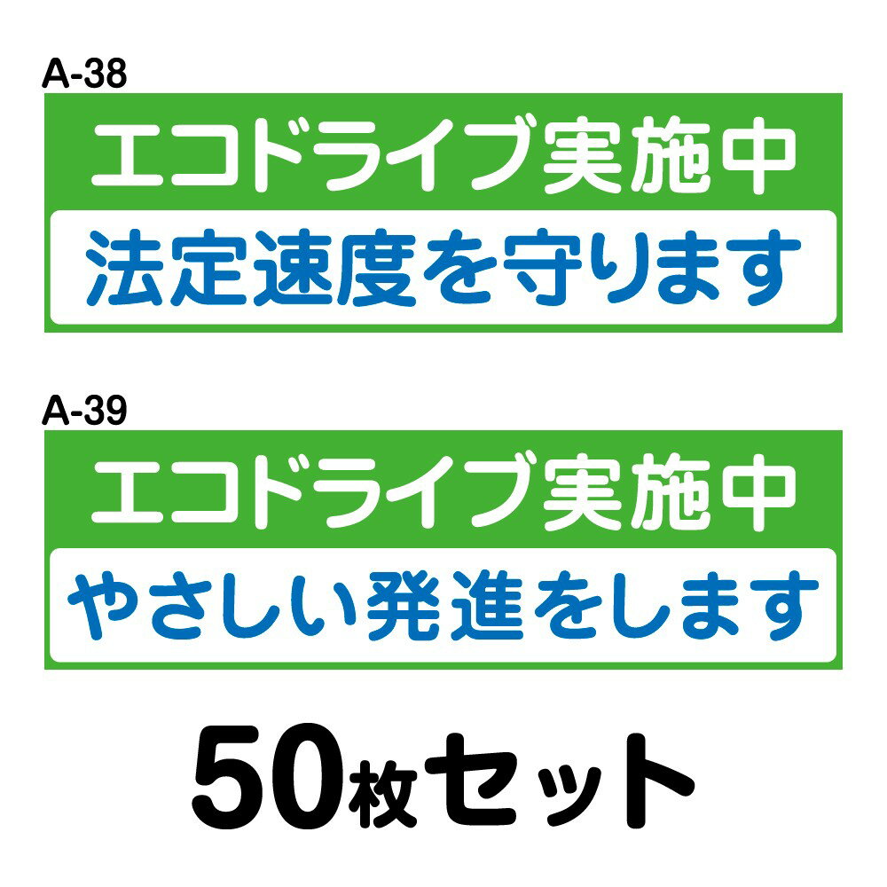 エコドライブステッカー 普通車用