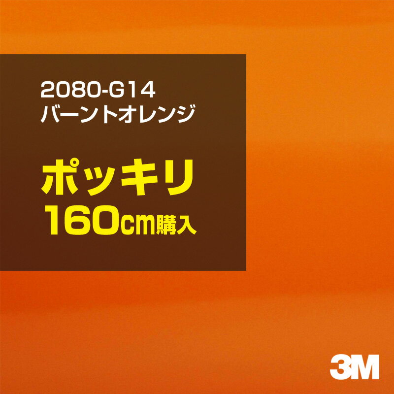 乐天商城 - 3M カーラッピングフィルム 車 カーラッピングシート 2080-G14 バーントオレンジ 【W1524mm×160cm】 2080G14 グロス 光沢あり 艶あり 保護フィルム オレンジ 茶 ブラウン 橙 カーラップフィルム DIY ボンネット スリーエム 送料無料 保護フィルム 非ダイノック