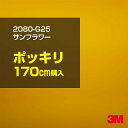 3M ラップフィルム 車 ラッピングシート 2080-G25 サンフラワー  2080G25 旧品番: 1080-G25 グロス 光沢あり 艶あり 保護フィルム 黄 イエロー DIY 外装 内装 ボンネット スリーエム 送料無料