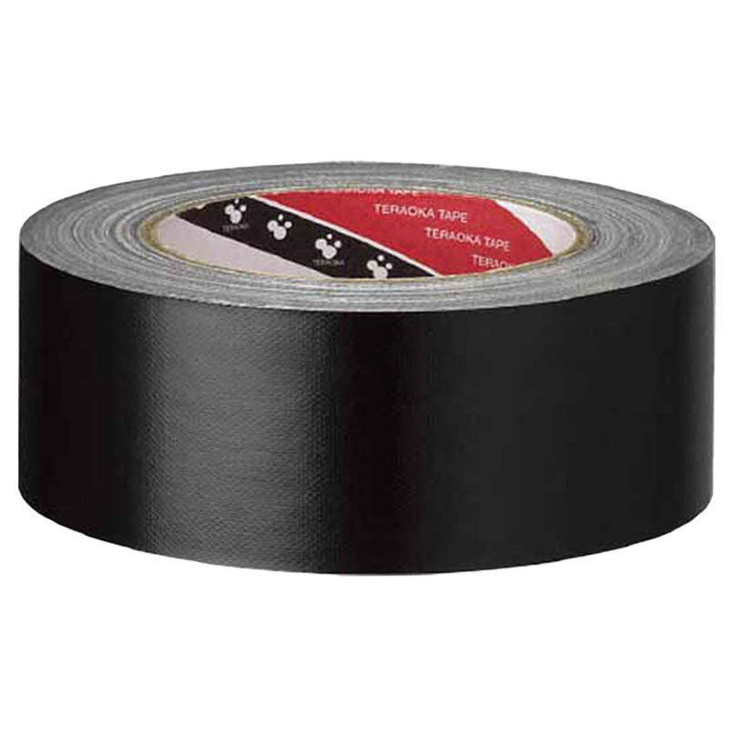 寺岡 オリーブテープ NO.145 黒（38mm×25m）（1ケース 48巻入り） 布粘着テープ