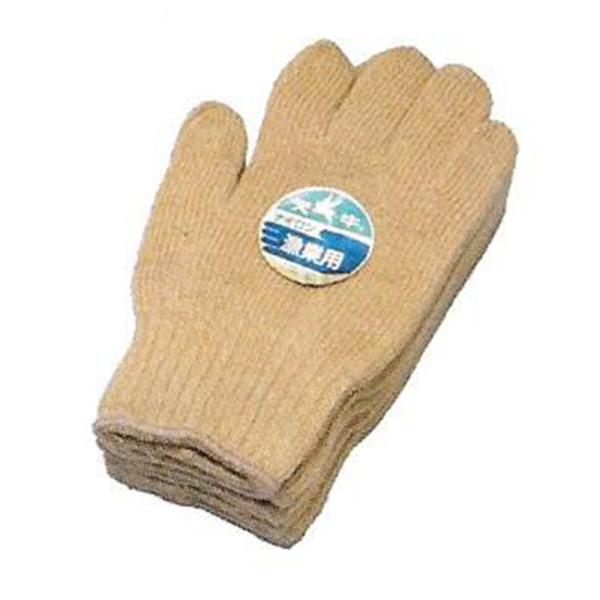 FUJITE ゴールド 3本 漁業用 軍手 10ダース