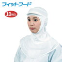 日本フィットフード FH-350W フィットフード 【10枚入】 優れたフィット構造で快適な使用感、高い耐久性で経済的 衛生帽子 衛生キャップ rev