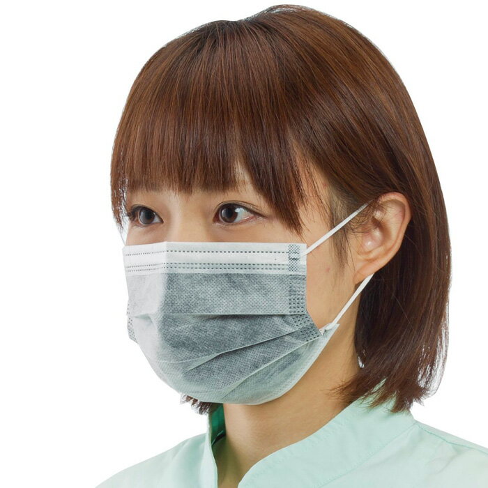 KAWANISHI No.7029 活性炭フィルターマスク 【500枚入り（50枚入×10箱）】 活性炭パワーで臭いを低減！4層構造のフィルターがウイルスや細菌、花粉、ホコリ、ニオイの侵入を防ぎます。　使いきりマスク　使い捨てマスク　衛生マスク　個包装　感染予防 rev