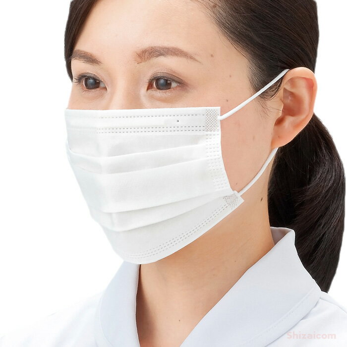 LeABLE バリアローブ No.2860 3PLYマスク 耳かけタイプ 【50枚入】 高性能3層フィルターを採用したマスクです。 全国マスク工業会認可　米国医療用マスク規格(ASTM-F2100-11)適合品　使い捨て衛生マスク　使いきりマスク　不織布マスク rev