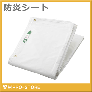 【5枚入】輸入　白防炎シート 寸法　3.6m×5.4m　建築工事養生用（一枚約1860円）