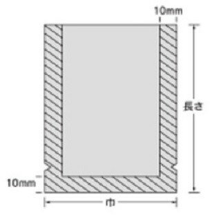 ナイロンポリ新Lタイプ規格袋 厚み0.075mm×巾140mm×長さ150mm No5B2(14-15) (3000枚入り)【ケース売り】