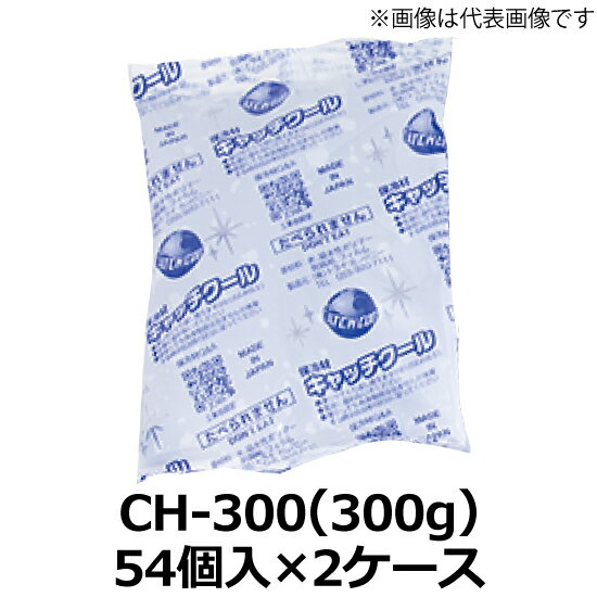 保冷剤 ( 畜冷剤 ) キャッチクール(CH-300) 140×190mm 300g　2ケース(54個入×2ケース)(TC)＜法人宛限定..