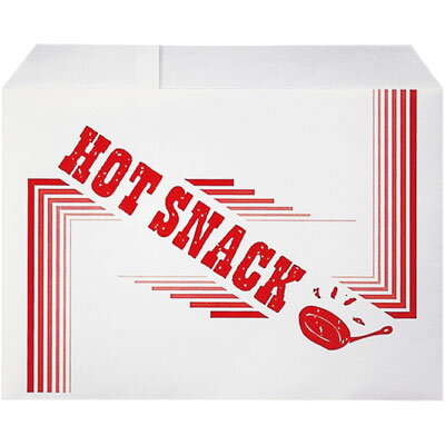 大阪ポリエチレン販売 ホットスナック平袋（耐油耐水紙）　小《入り数：1袋(100枚)》（Y001201）