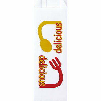 大阪ポリエチレン販売 スナック袋A柄（耐油耐水紙）　小《入り数：1袋(100枚)》（Y001206）