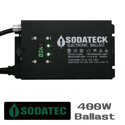 植物育成ライト用 安定器 Sodateck ソダテック バラスト400W 3段階調光可能で24時間タイマー付きGrow Light Ballasts