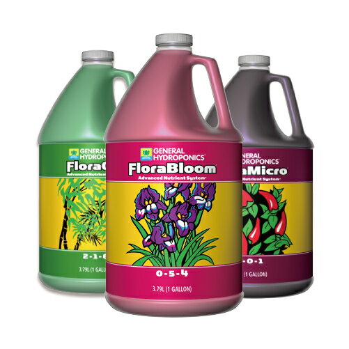 k͔|̉t̔엿 GH Flora t[ 3.78L 3{Zbg Hydroponic Nutrients t̔엿