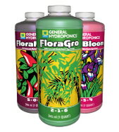 水耕栽培の液体肥料 GH Flora フローラ 946ml お得な3本セット 液体肥料 Hydroponic Nutrients