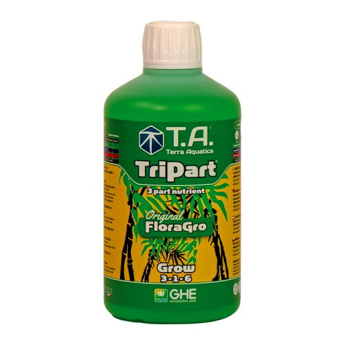 Terra Aquatica/GHE　TriPart Grow 500ml テラアクアティカ　トリパート(元フローラシリーズ） Hydroponic Nutrients