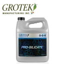 GROTEK Pro-Silicate (プロ-シリケイト)は植物の必須要素としてカリウムを提供できるケイ酸添加剤 Pro-Silicate (プロ-シリケイト)とは？ Pro-Silicate (プロ-シリケイト)はGROTEK社から出ているカリウムとシリコンを含む栄養価の高いケイ酸添加剤です。 植物を直立状態に保ち、葉がきれいに並ぶ事によって光合成率が高くなり最終的にはより多くの収穫増につながります。 Pro-Silicate (プロ-シリケイト)は、より高い温度で余分な水分損失を防ぐ絶縁材として機能することにより、植物の枯れや干ばつを助けます。 これは、植物の生育を促し、花の寿命を延ばすのに役立ちます。 Pro-Silicate (プロ-シリケイト)の使い方 Pro-Silicate (プロ-シリケイト)はPH値が高く、アルカリ度を調整するのにも使用出来ます。 プラントが弱ったときや定期的な葉水も有効です。 NPK：0-0-4 使用上の注意 濃縮物に直接混ぜることは止めて下さい。 収穫条件に従いPHを5.8-6.8に合わせて下さい。 ・使用方法 水耕栽培/ココ栽培　4Lに対して5mlを培養液と混合して下さい。 土耕栽培　潅水時に1.5-2.5mlを混ぜて下さい。 葉水　4Lに対して2.5ml